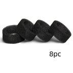 Black circular ring 8PC