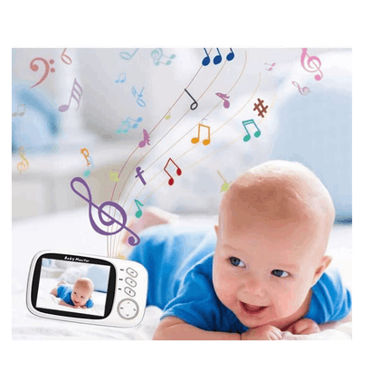 Baby monitor, 3.2-inch color LCD display, Portable Baby Monitor with Two-Way Audio, Night Vision