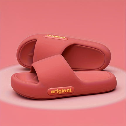 4 pcs set Women's Summer Slippers - Solid Color Elegant, Comfortable for All Seasons, Round Toe