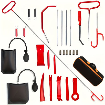 18pcs/29pcs Professional Car Tool Kit, Emergency Tool Set with Car Jack, Car Tool Bag