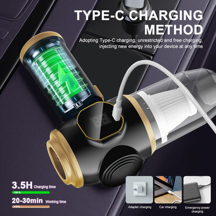 Handheld Vacuum Cleaner, USB Rechargeable, Wireless, with LED Display