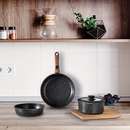 Nonstick Kitchen Cookware Sets Detachable Handle,