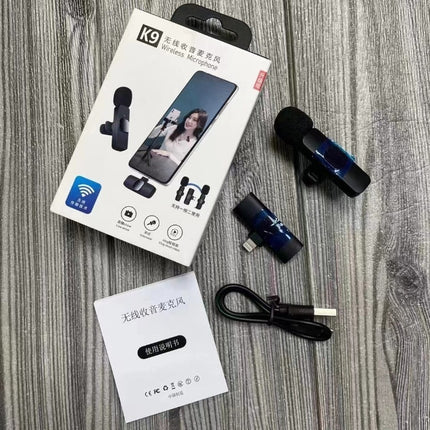 Collar Clip Microphone Outdoor Video Recording Wireless Microphone