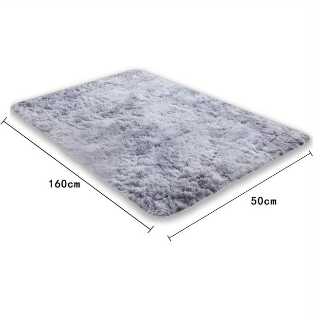 Plush Coffee Table Hallway Rug, Thickening Plush Living Room Rug, European-Style Winter Pink Wool Carpet