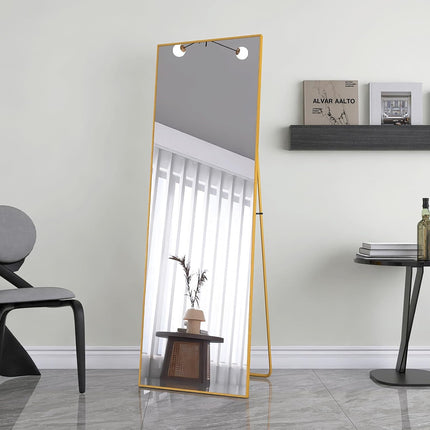 Full-Length Mirror, Large Freestanding Mirror, Floor Mirror, Full-Length Wall Mirror with Aluminum Frame