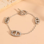 Steel-colored bracelet