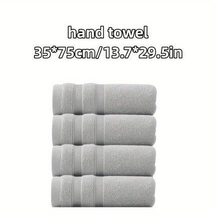 4-Pack Soft & Absorbent Bamboo Hand Towels for Bathroom