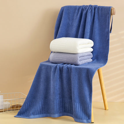 Pure Cotton Bath Towel Thickened Plus-sized Household Hotel Soft Absorbent Lint-free