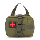 Army Green survival kit / 20.5x9.5x18.5cm