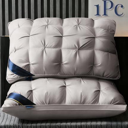 2pcs/1pc Luxury 5-Star Hotel Quality Pillows - 800g Deep Sleep Neck Support
