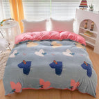 Butterfly Love Blue / 150x200cm Quilt Cover