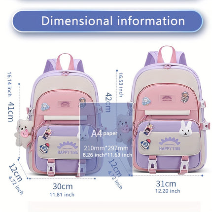 Backpack for Girls - Cute Cartoon Design, Adjustable Straps, Lightweight backpack