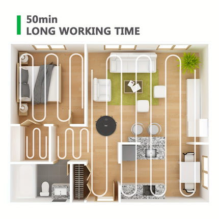 Meet The Robot Vacuum: With Powerful Suction, Tangle-free Pet Hair Extraction, And A Detachable Mop