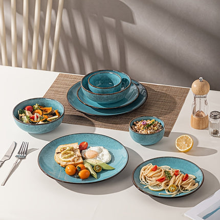 4/16pcs Kiln-Change Ceramic Tableware Set Vintage High-End Light Luxury
