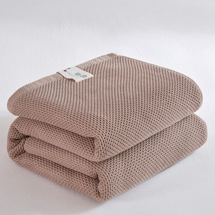 Cotton Honeycomb Towel Quilt Single Double Nap Blanket