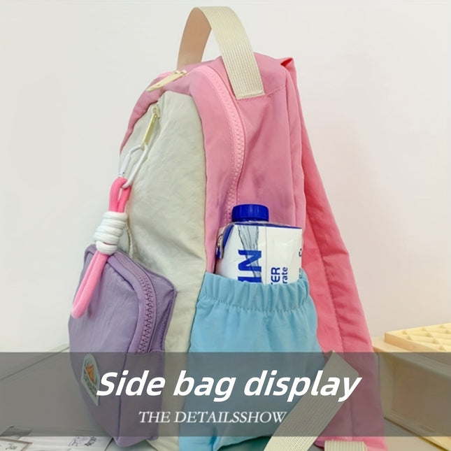 Lightweight Nylon Backpack for Ages 3-14 with Adjustable Straps, Casual Style,