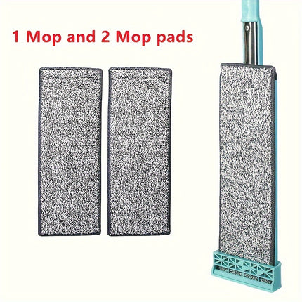 5-Set, Ultra-Durable Rotating Floor Mop with 1/2/3/4/5 Reusable Microfiber Pads