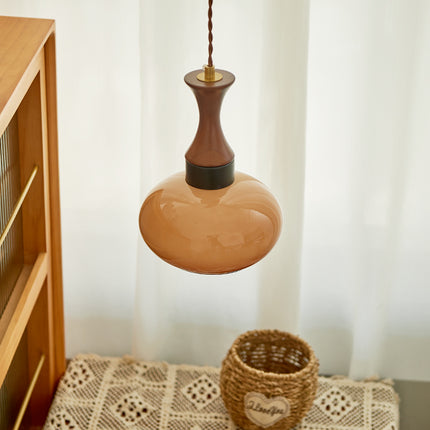 Restaurant Pendant Light Retro Glass Bedroom