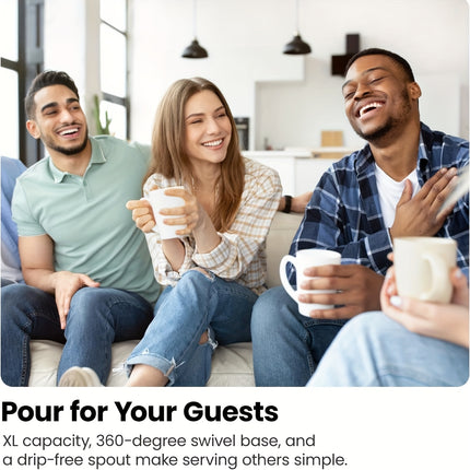 [LED Glass Electric Kettle] 1.5L Borosilicate Glass Electric Kettle with Blue LED Light