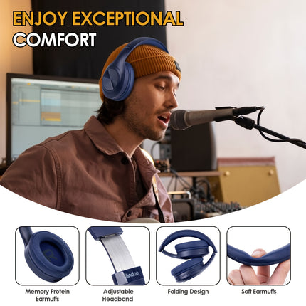 Headband Wireless Headphones Foldable Wireless Headset Wireless Headphones Spliced Large Earcups with