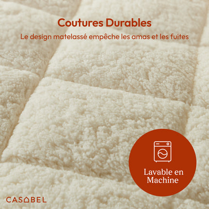 Polyester Reversible – Soft Sherpa or Cool Microfiber Side – Breathable, Thermoregulating, Washable