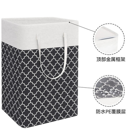 Large Laundry Basket Striped Foldable Storage Bag Laundry Baskets