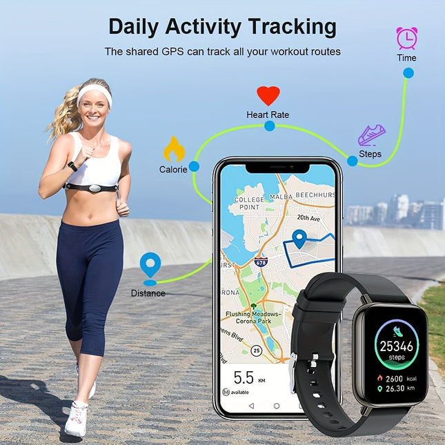 P32 Smartwatch, Female And Male Fitness Activity Tracker, Smartwatch with Multiple Sports Modes, Suitable for Android/Ios