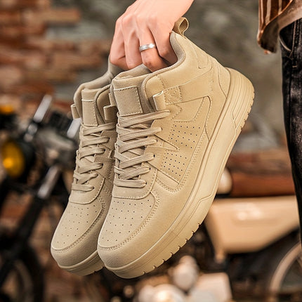 New Men'S Lace-Up High-Top Oversized Outdoor Versatile sneakers, Stylish, Lightweight,