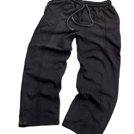 Men Stretch Rope Sweatpants Casual Trousers