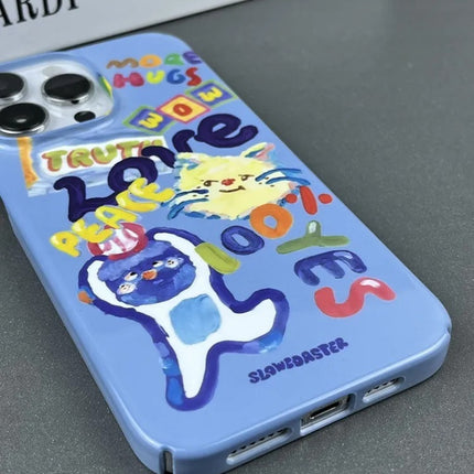 Oil Painting Graffiti Cat Phone Case I Advanced Sense