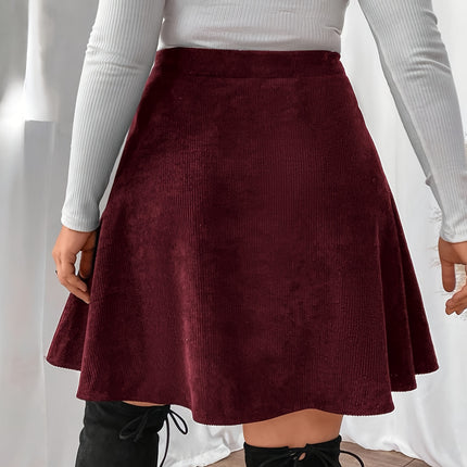 Elegant And Versatile Corduroy Buttoned Skirt for Women, Model DJ0616021.