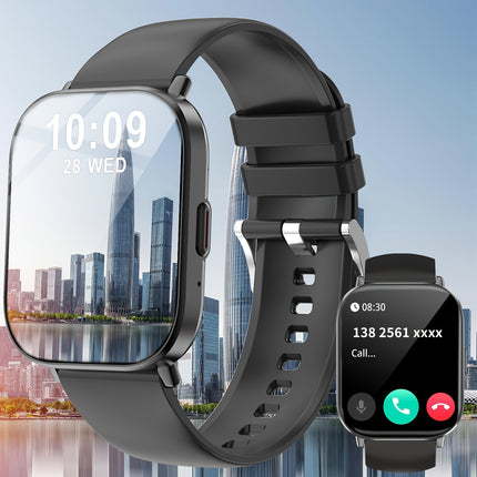 Waterproof Smart Watch With A 2.01-inch Full Touch Screen Display, Message Notifications, Calls,