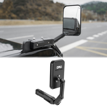 OMU Genesis Series Aluminum Hood Side Auxiliary Fender Mirror Compatible with 2021+ Ford Bronco Metal Fender Mirror(1 PCS)