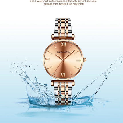 Women's Solid Stainless Steel Band Watch