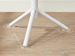 Standing Coat Rack, Solid Wood Coat Rack, Tree-Shaped Coat Rack with 8 Hooks, 3 Height Options, for Clothes, Hats, Bags