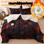 Red thickened velvet / twin(68.11''*90.16'')