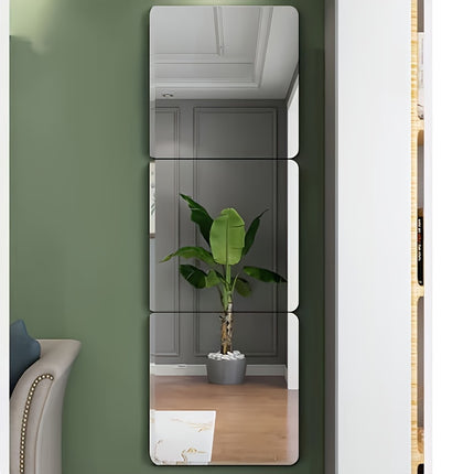 Mirror Wall Decoration, for Bedroom, Living Room, Office, Kitchen, Bathroom, Porch Dance Studio, Gym