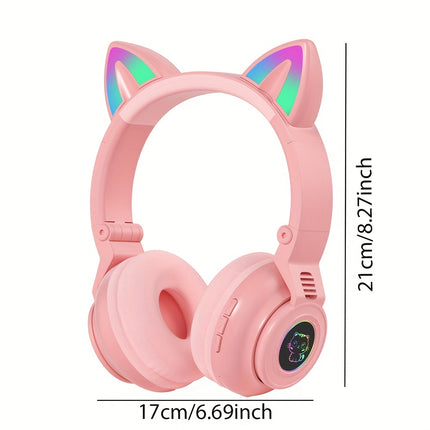 Wireless Headphones, Foldable Design for Easy Portability, Hifi Stereo Sound, Suitable for Watching Videos