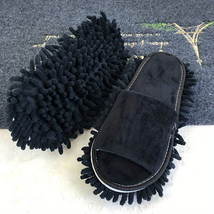 1 Pair of Removable Mop Slippers, Super Soft and Silent, One Size Fits All, Cleaning Supplies, Cleaning Tools