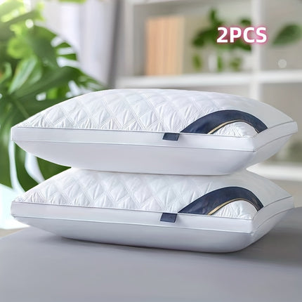 A Pair of Premium Sleep Pillows Designed for Neck Support, Plush And Cozy, Machine Washable,
