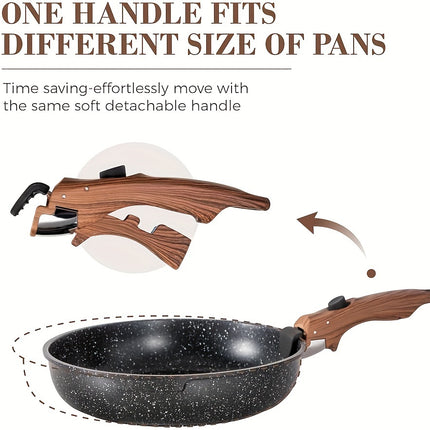Nonstick Kitchen Cookware Sets Detachable Handle,