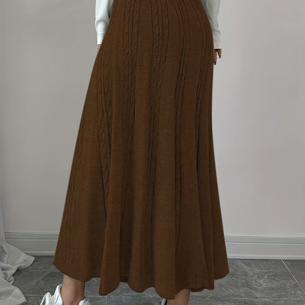 Women'S Casual Fashion Solid Color Mini Skirt for Autumn And Winter