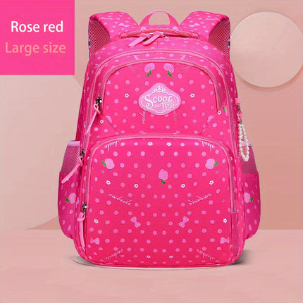 Teenage Girls' Backpacks, Sweet Princess-Style Double Shoulder Bags, Lightweight School Bags for Girls