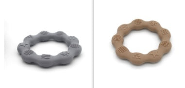 Full Three-dimensional Baby Silicone Teether Baby Molars Holding Round Teether