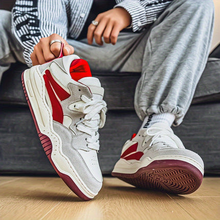 Men'S Casual Low-Top Sneakers - All-Season Comfort, Breathable Fabric Lining, Durable Rubber Sole,