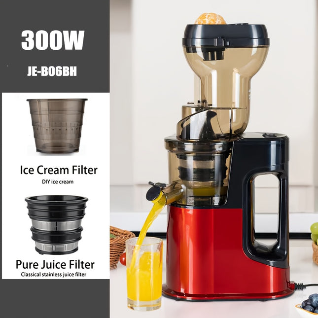 Juicer Slow Masticating Juicer Machine with Rotate Large Feed Chute for Most Fruits and Vegetables, Easy to Clean