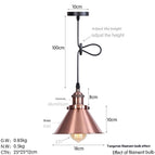 Bulb With Tungsten Wire / D0032 Red Bronze / 18cm
