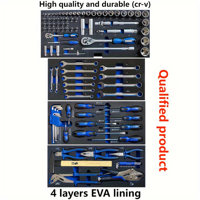 108pcs Tool Set with Drawer Box, Portable Storage Case for Auto Repair Kit and Hardware Tools