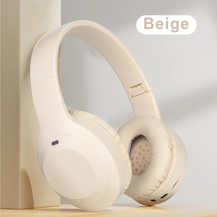Wireless Headphones With Headband Support Card And Wired Connection
