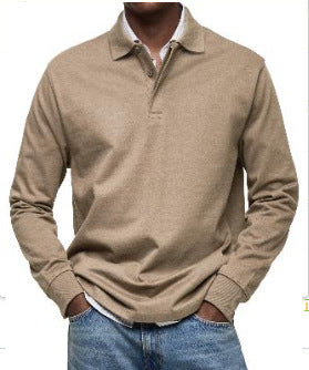 Men's Casual All-matching Long Sleeve Button Shirt